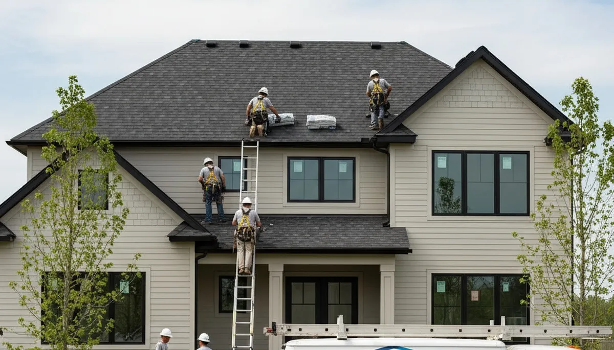 Professional roof and vinyl siding installation in Kansas City, MO home exterior upgrade