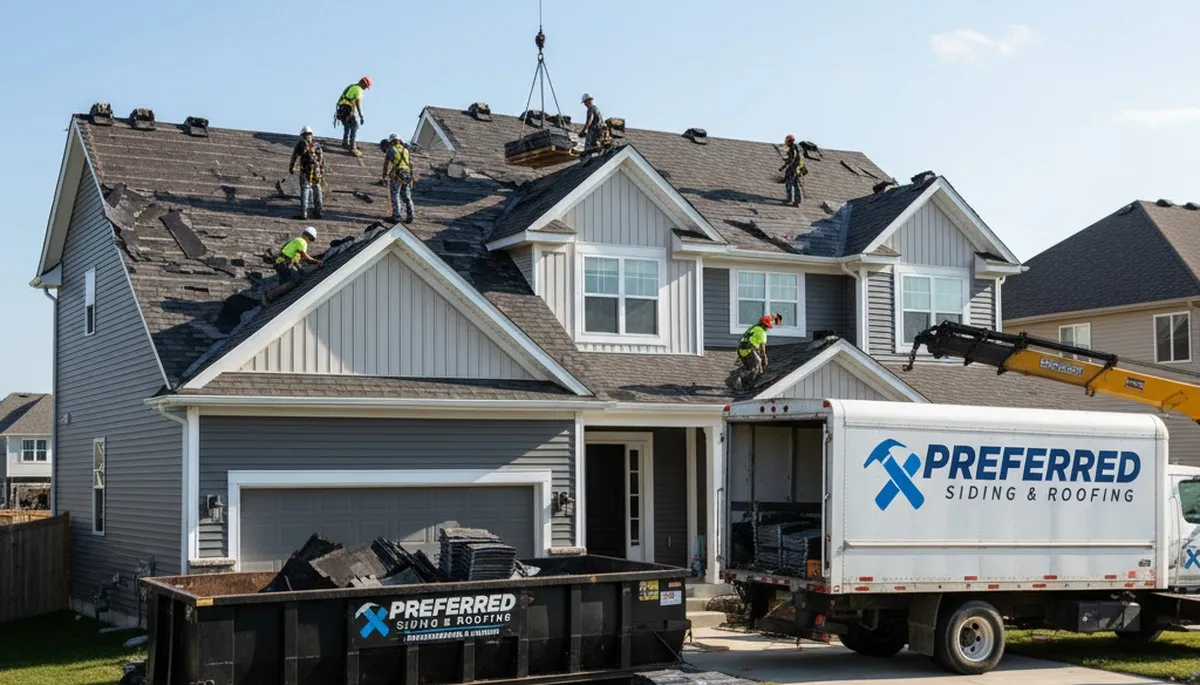 Vinyl siding and roof replacement experts in Kansas City MO upgrading home exteriors