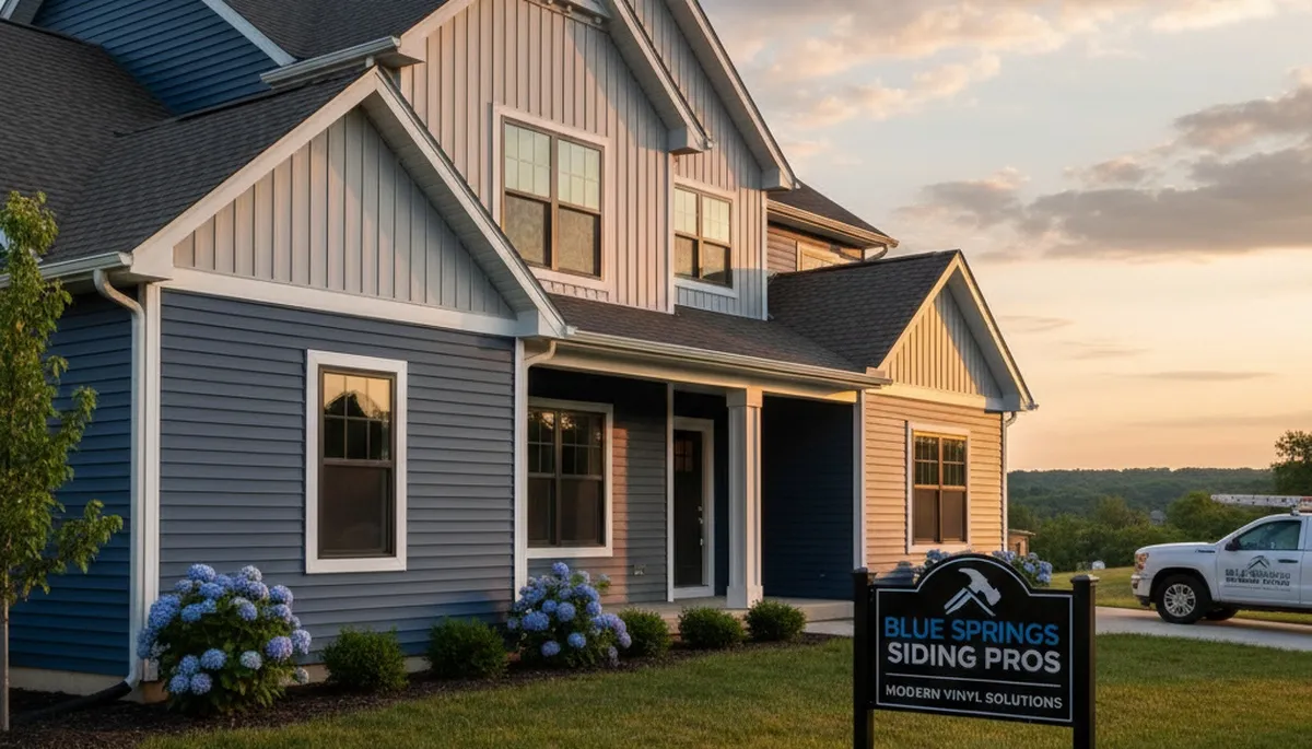 Professional vinyl siding installation on Kansas City MO home exterior
