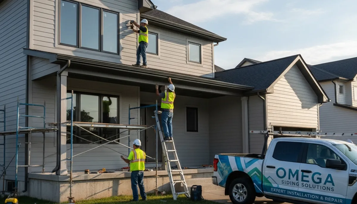 Professional vinyl siding installation on Kansas City, MO home exterior by Next Level Exteriors