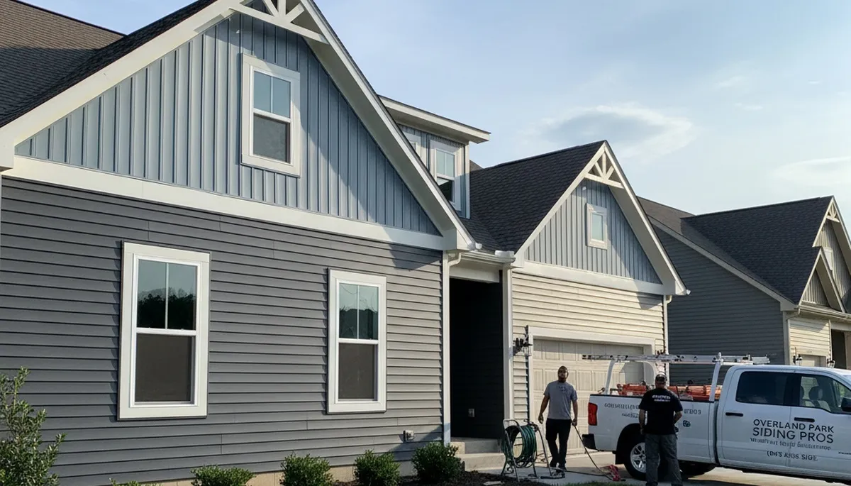 Professional vinyl siding installation on a Kansas City MO home exterior